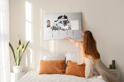 Painel em cortiça Citação inspiradora