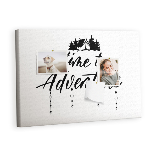 Quadro em cortiça Citação da viagem