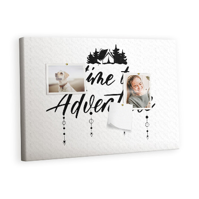 Quadro em cortiça Citação da viagem