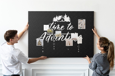 Quadro em cortiça Citação da viagem