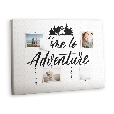 Quadro em cortiça Citação da viagem