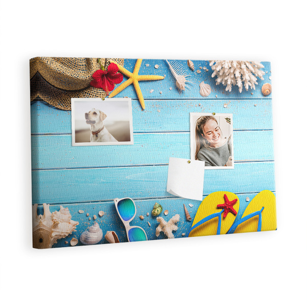 Quadro em cortiça Coisas do litoral