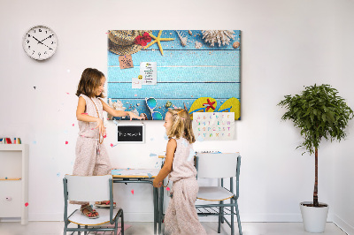 Quadro em cortiça Coisas do litoral