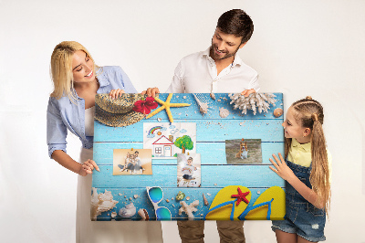 Quadro em cortiça Coisas do litoral