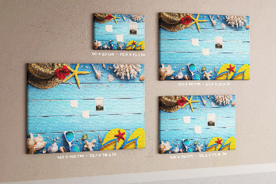 Quadro em cortiça Coisas do litoral