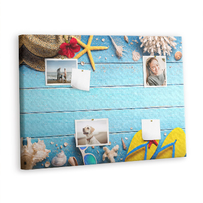 Quadro em cortiça Coisas do litoral