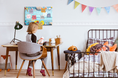 Painel em cortiça Coisas do litoral