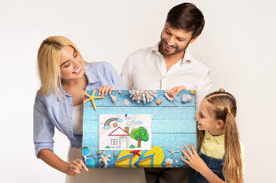 Painel em cortiça Coisas do litoral