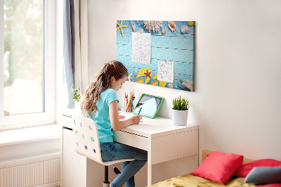 Painel em cortiça Coisas do litoral