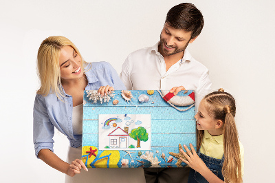 Quadro de aviso de cortiça Coisas do litoral