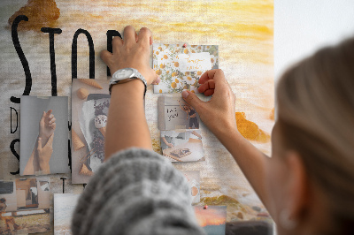 Quadro em cortiça Texto motivacional