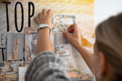 Quadro em cortiça Texto motivacional