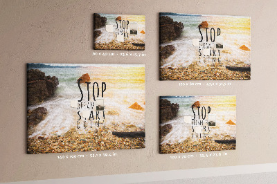 Quadro em cortiça Texto motivacional