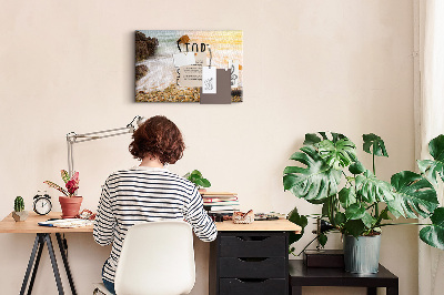 Quadro em cortiça Texto motivacional