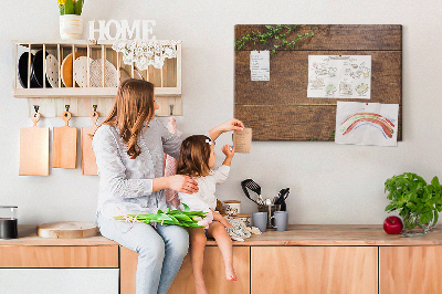 Painel em cortiça Madeira rústica