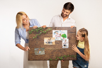 Painel em cortiça Madeira rústica