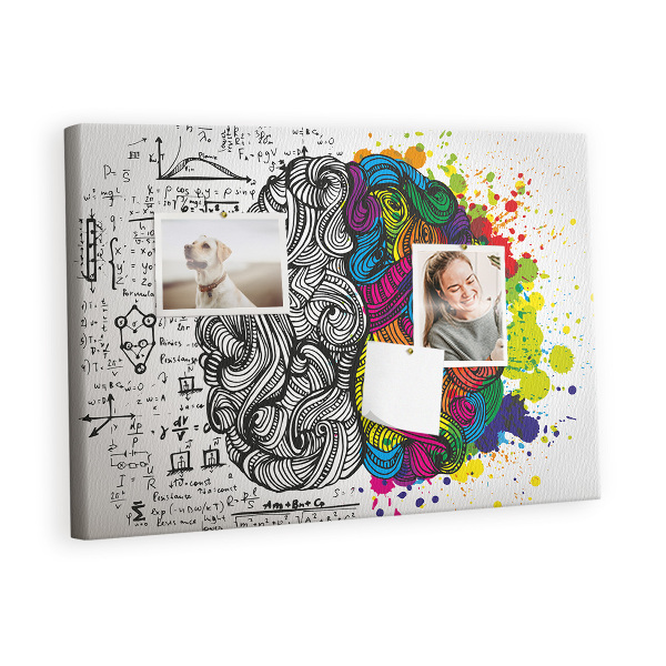 Quadro em cortiça Abstração do cérebro