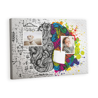 Quadro em cortiça Abstração do cérebro