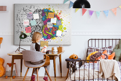 Quadro em cortiça Abstração do cérebro