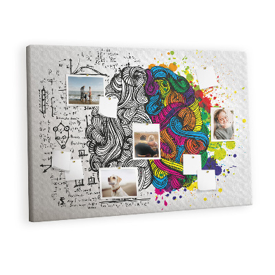 Quadro em cortiça Abstração do cérebro