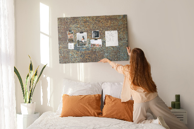 Painel em cortiça Ferrugem em metal