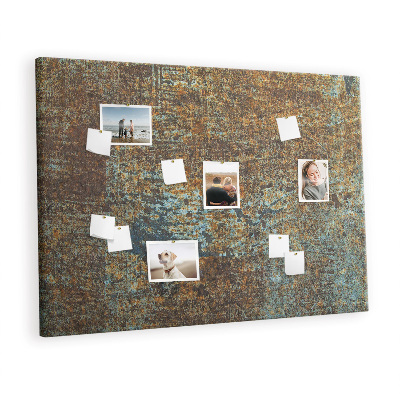 Painel em cortiça Ferrugem em metal