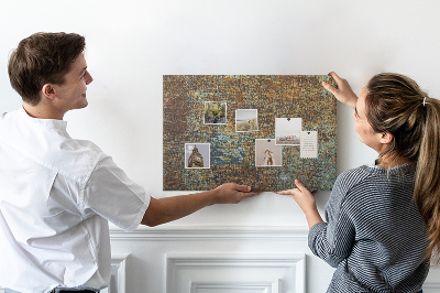 Painel em cortiça Ferrugem em metal