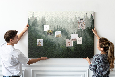 Quadro em cortiça Floresta enevoada