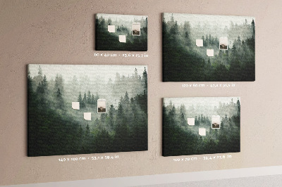 Quadro em cortiça Floresta enevoada