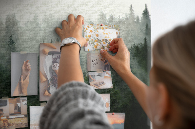 Quadro em cortiça Floresta enevoada