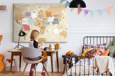 Quadro em cortiça Mapa mundial