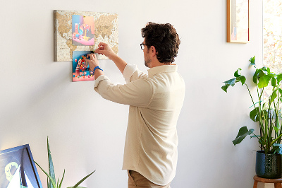 Quadro em cortiça Mapa mundial