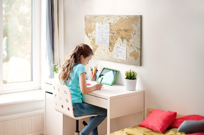 Quadro em cortiça Mapa mundial