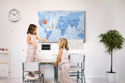 Painel em cortiça Mapa mundial