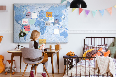 Painel em cortiça Mapa mundial