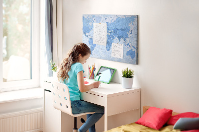 Painel em cortiça Mapa mundial