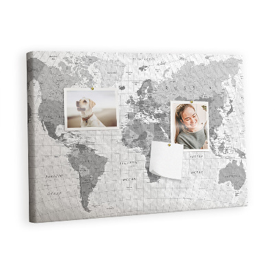 Quadro em cortiça Mapa mundial