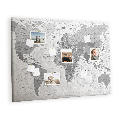 Quadro em cortiça Mapa mundial