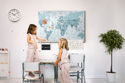 Painel em cortiça Mapa mundial