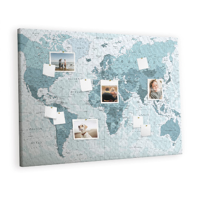Painel em cortiça Mapa mundial
