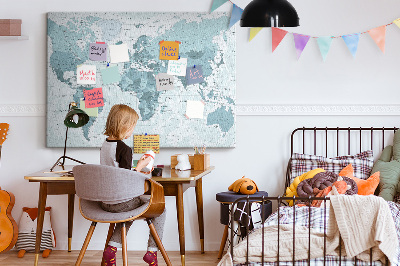 Painel em cortiça Mapa mundial