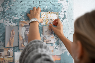 Painel em cortiça Mapa mundial