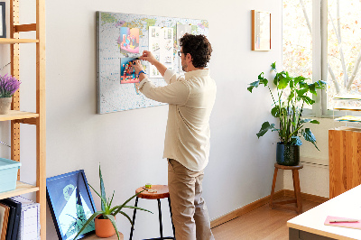 Painel em cortiça Mapa político