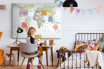 Painel em cortiça Mapa político