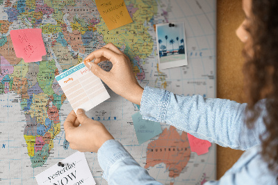 Painel em cortiça Mapa político