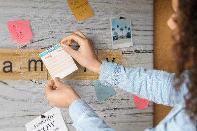 Quadro de aviso de cortiça Família