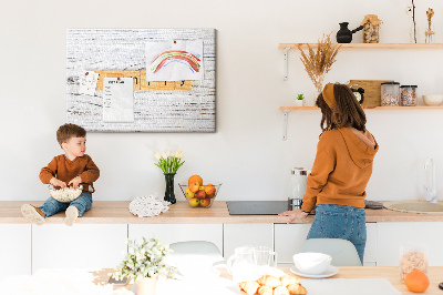 Quadro de aviso de cortiça Família