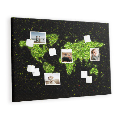 Quadro em cortiça Mapa do mundo