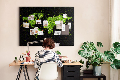 Quadro em cortiça Mapa do mundo