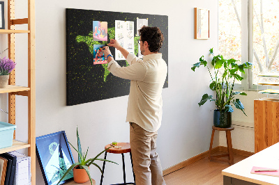 Quadro em cortiça Mapa do mundo